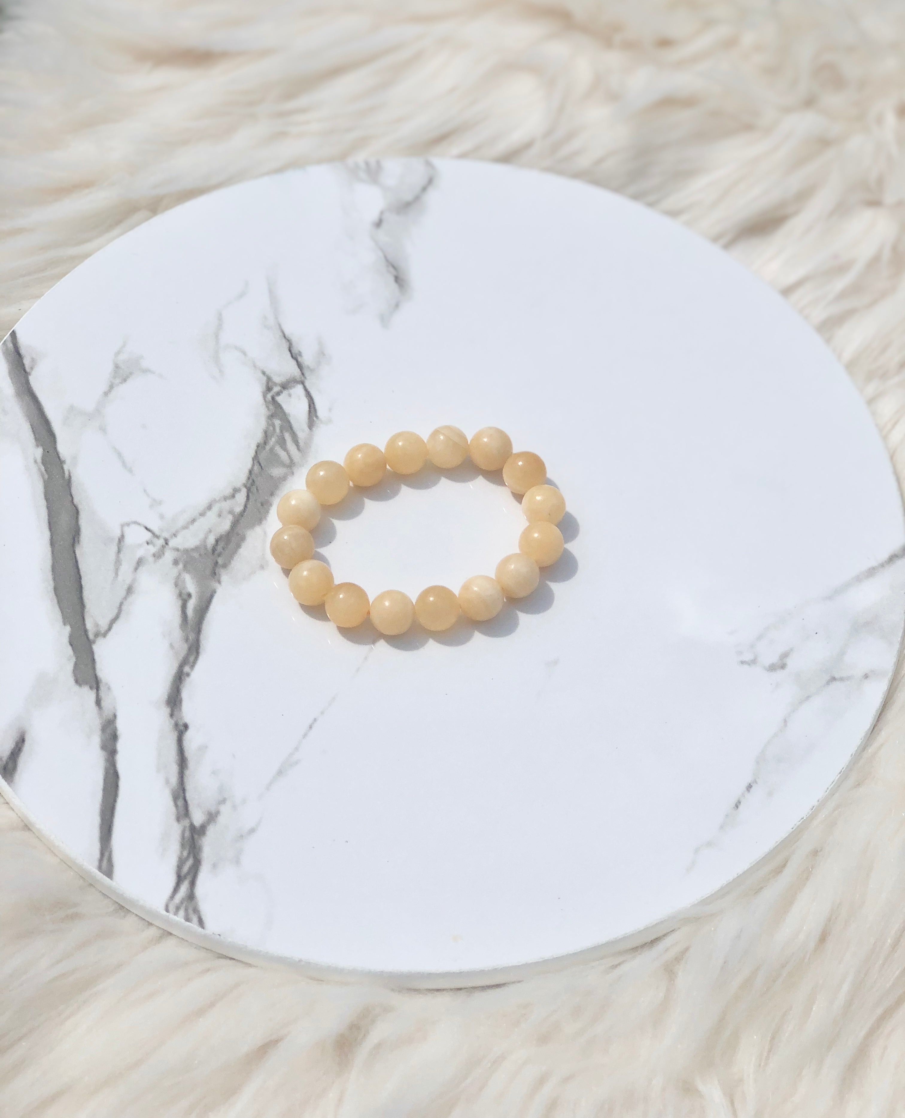 10mm Honey Yellow Calcite