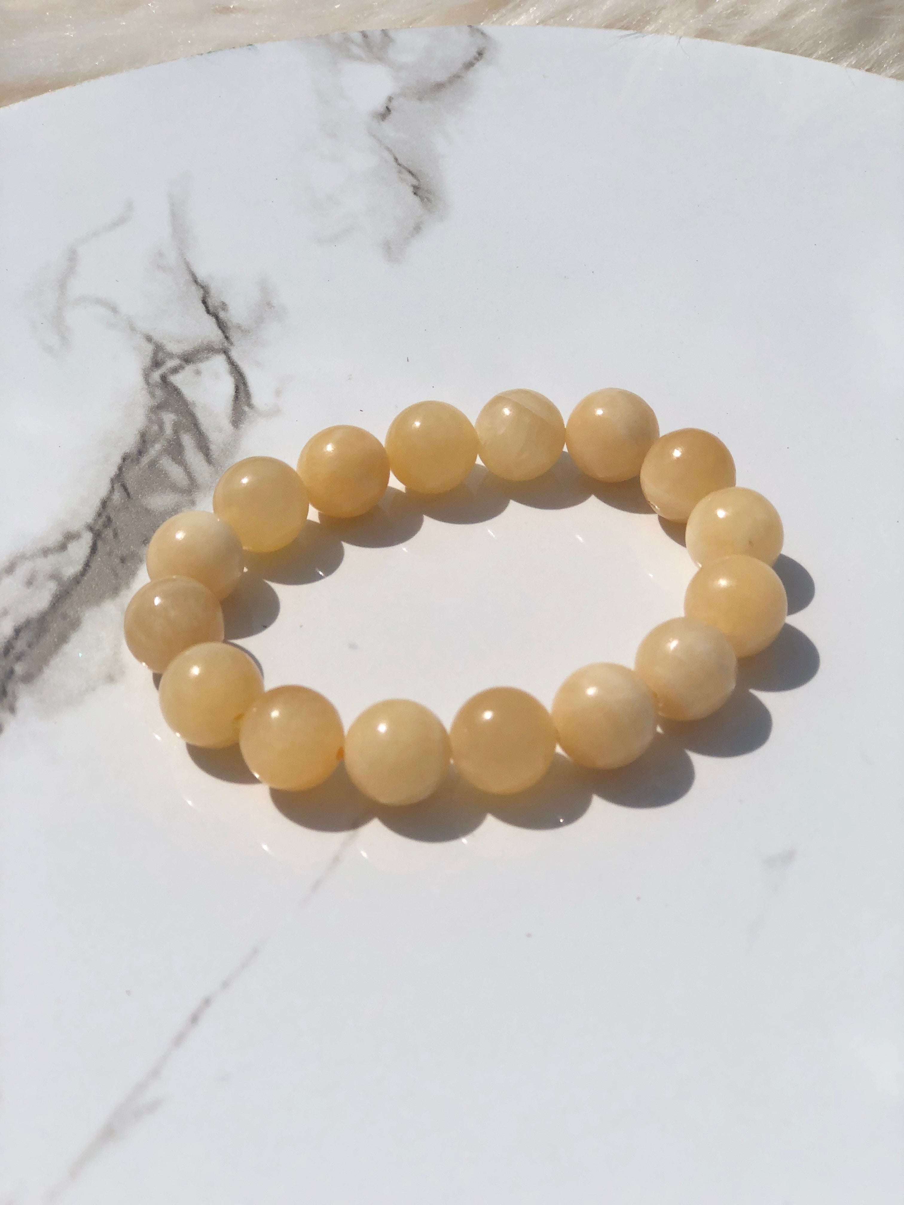 10mm Honey Yellow Calcite