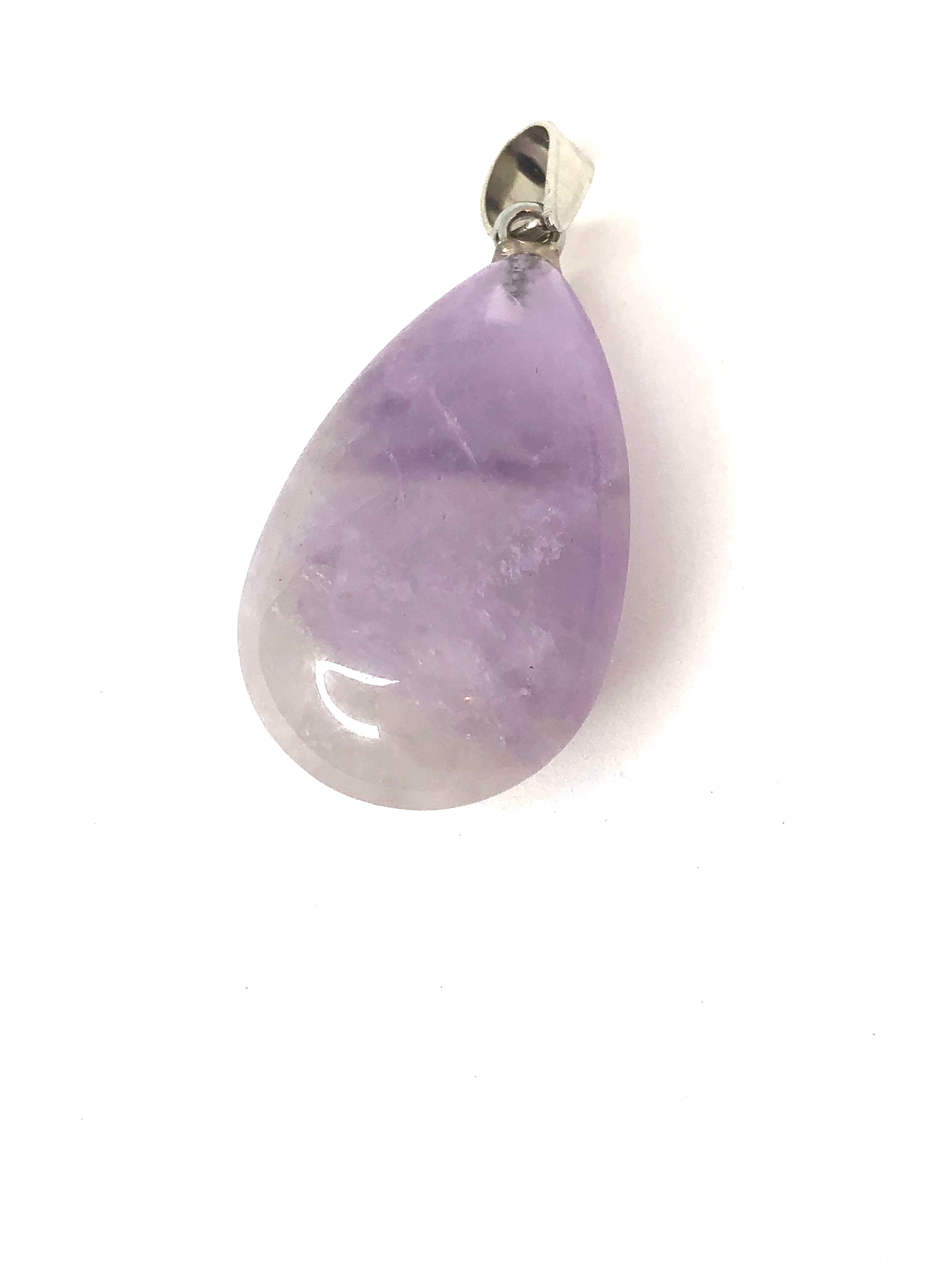 Amethyst teardrop pendants