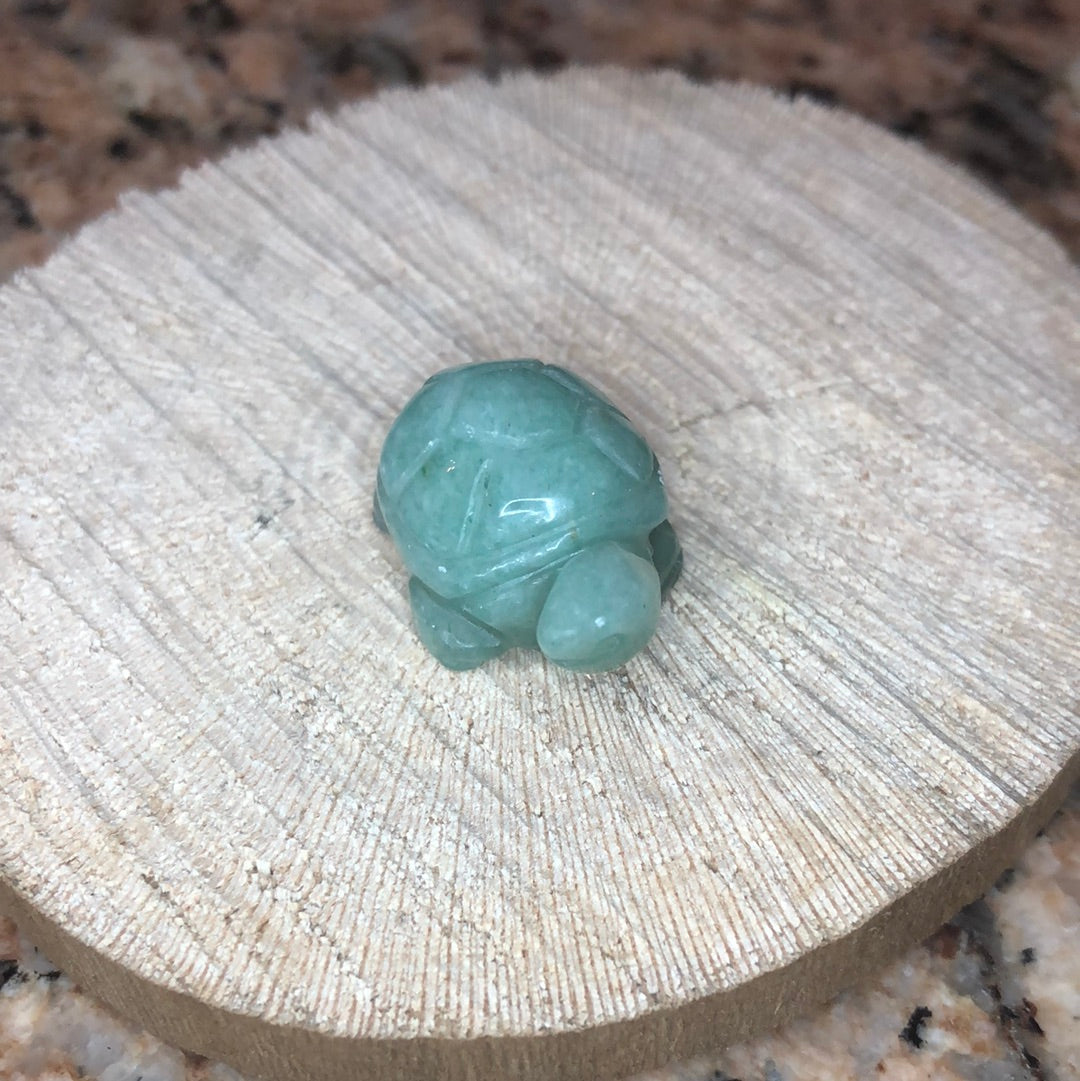 Mini GreenAventurine Turtles