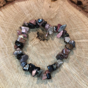 Rhodonite Chip Bracelets