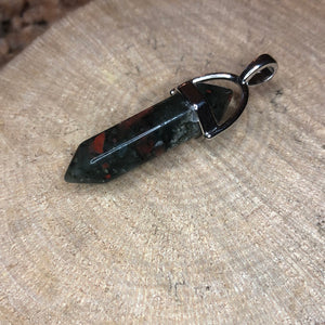 Bloodstone Double Terminated Pendant￼