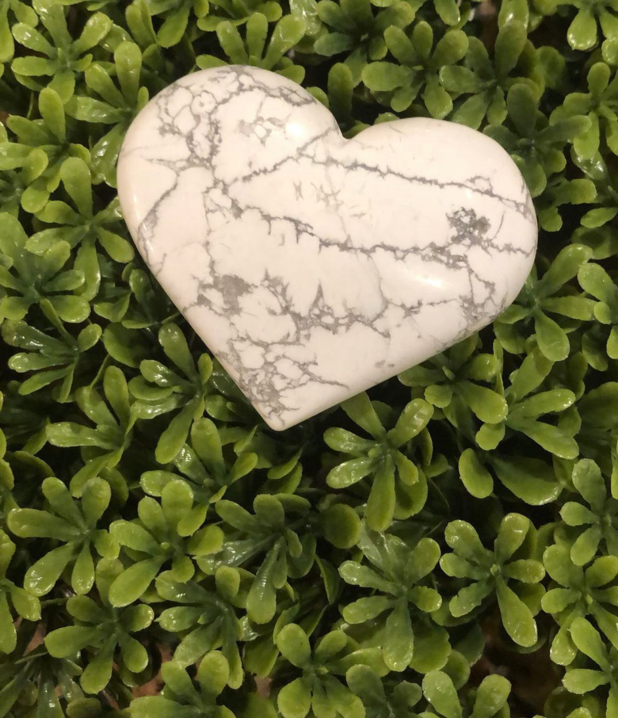 Howlite Heart