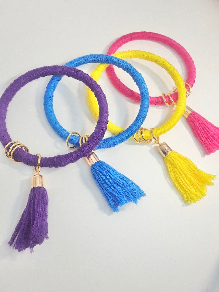 Silk thread tassel on sale bangles