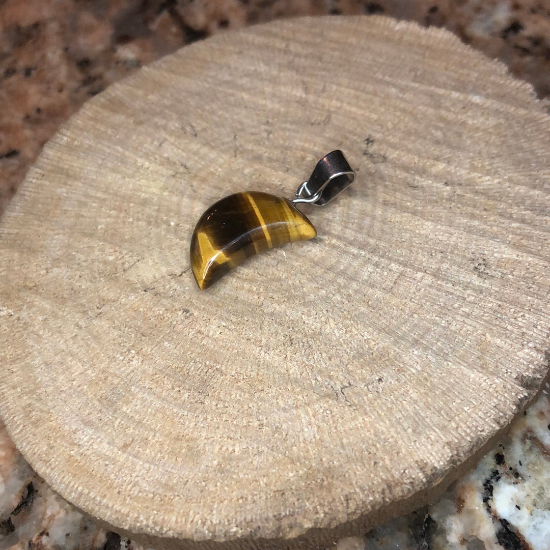 Tiger Eye Moon Pendants