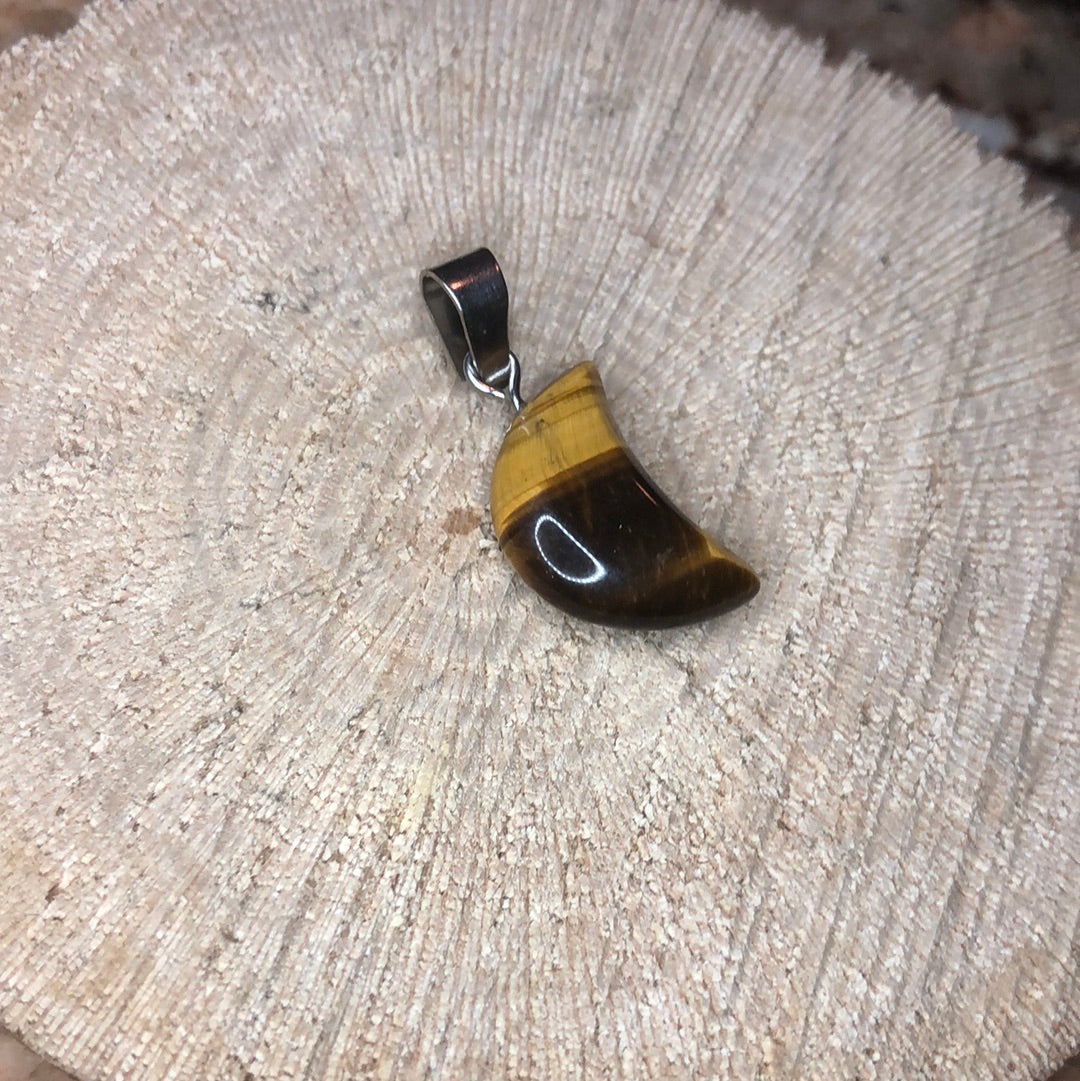 Tiger Eye Moon Pendants