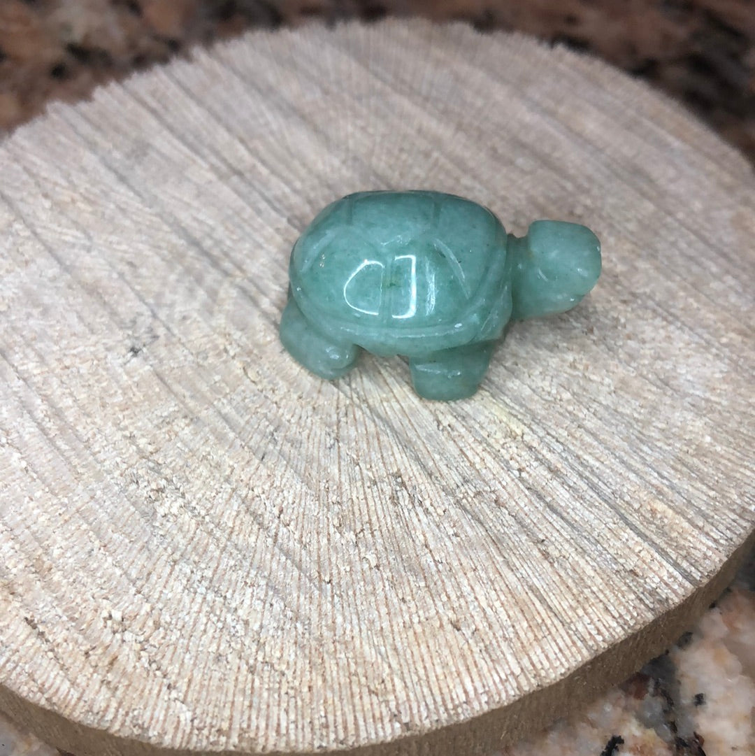 Mini GreenAventurine Turtles