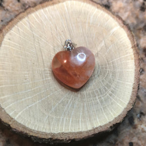 Fire Quartz Heart Pedant